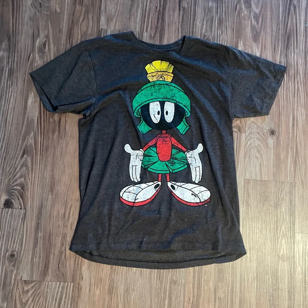 vintage 90s Looney Toons Marvin The Martian graphic Tee shirt - Picture 1 of 3